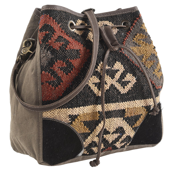 LC-KB269 Bucket Upcycled Canvas Ladies Bag