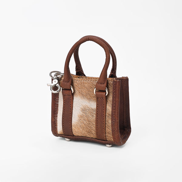 ADCHM109 American Darling Genuine Leather Mini Tote Bag Charm