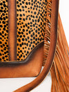 ADBG1030 American Darling Hair-On Cowhide Tote Bag with Fringes Western Leather