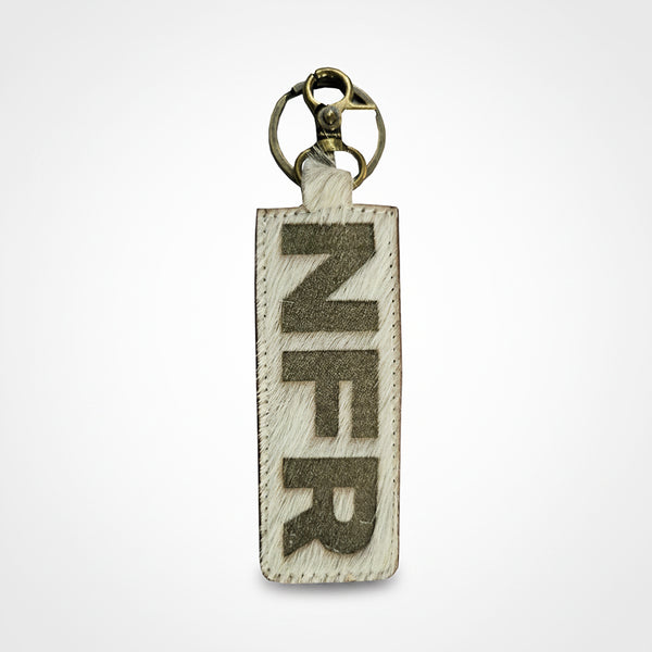 Official PRCA & NFR Licensed Collection-Genuine Hair-on Leather Key Fob Bag Charm
