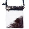LC-ADBGS153BKW Black & White Hair-On Hide Chaps Bag - Genuine Leather Western Purse