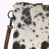 LC-ADBGS153BRW Speckled Hair-On Hide Leather Chaps Bag - Western Cowhide Purse