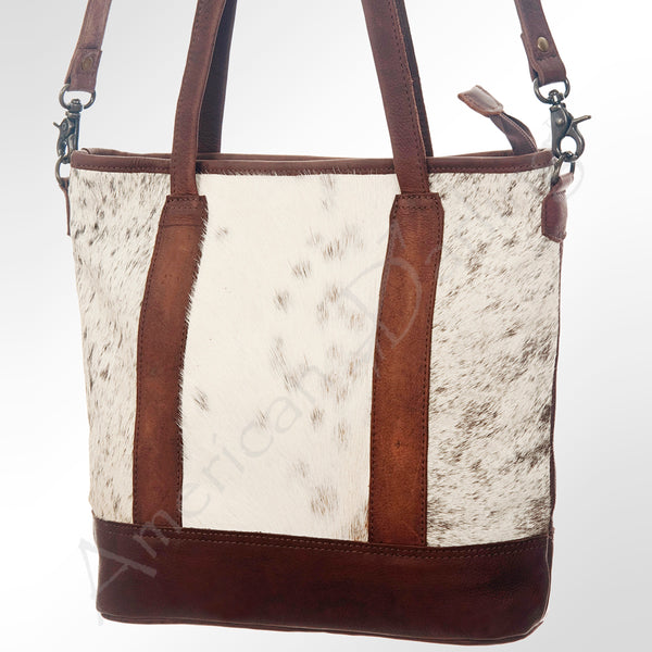 LC-ADBGS176BRW Tote Hair On Genuine Western Leather Women Bag