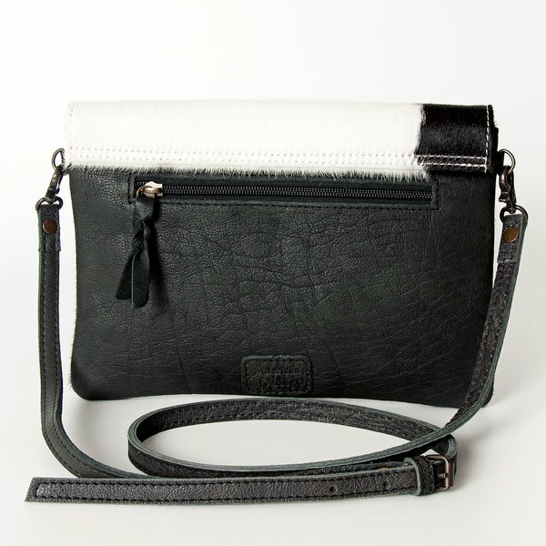 ADBGS178 Hair-On Cowhide Leather Crossbody Envelope - Western Style Purse