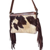 LC-ADBGS142 Hair-On Mini Crossbody - Western Leather Purse with Adjustable Strap
