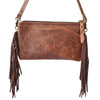 LC-ADBGS142 Hair-On Mini Crossbody - Western Leather Purse with Adjustable Strap