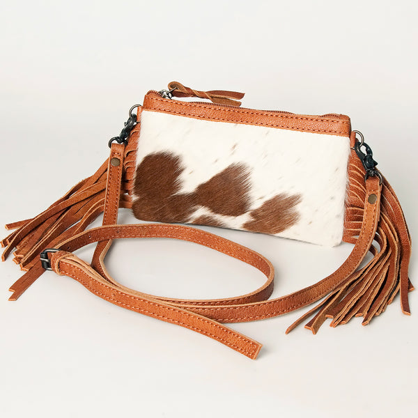 LC-ADBGS142 Hair-On Mini Crossbody - Western Leather Purse with Adjustable Strap