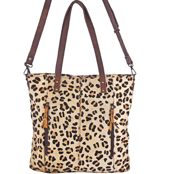 ADBG106 American Darling Hair-on Cowhide Western Tote Bag Genuine Leather