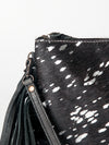 ADBG109 American Darling Hair-On Cowhide Leather Western Small Crossbody Bag with Fringes