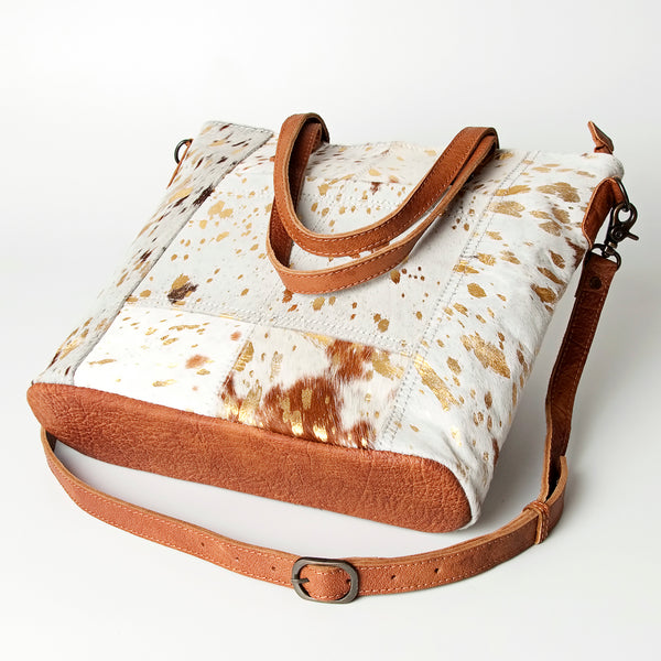 ADBG106 American Darling Hair-on Cowhide Western Tote Bag Genuine Leather
