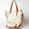 ADBG106 American Darling Hair-on Cowhide Western Tote Bag Genuine Leather