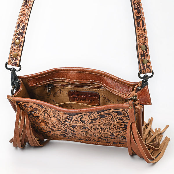 ADBG323 American Darling Hand Tooled Leather Messenger Bag