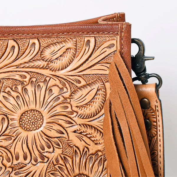 ADBG325 American Darling Hand Tooled Leather Messenger Bag