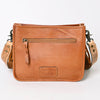 ADBG325 American Darling Hand Tooled Leather Messenger Bag