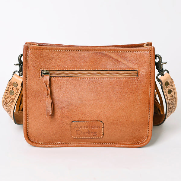 ADBG325 American Darling Hand Tooled Leather Messenger Bag