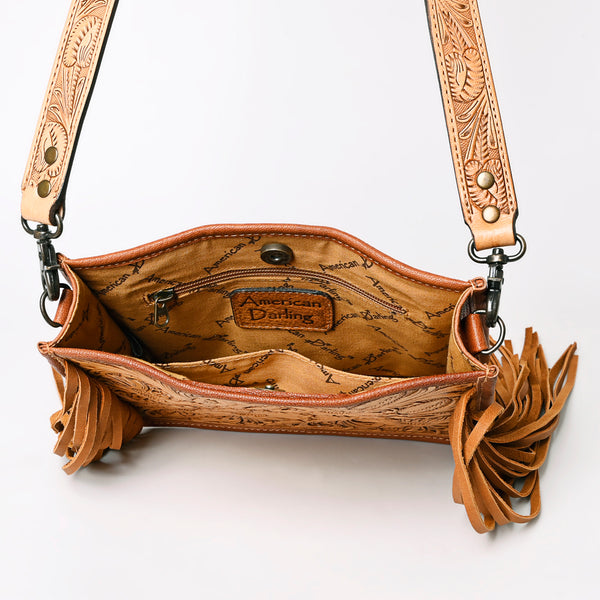ADBG325 American Darling Hand Tooled Leather Messenger Bag