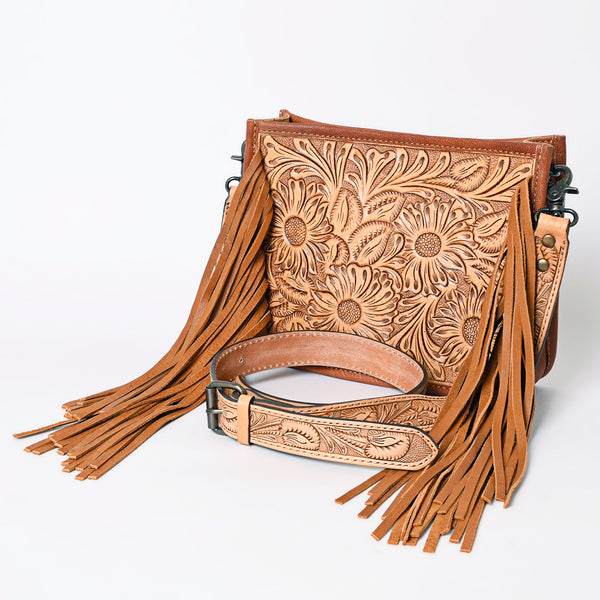 ADBG325 American Darling Hand Tooled Leather Messenger Bag