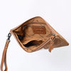 ADBG344 American Darling Hair On Hide Leather Western Style Wristlet Clutch Purse