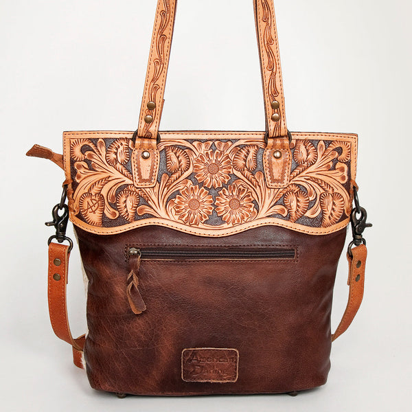 LC-ADBGS111BRW Tote Hair On Genuine Western Leather Women Bag
