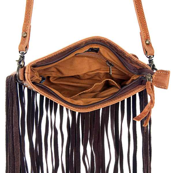 ADBG362 American Darling Small Cross body Bag Cowhide & Leather Crossbody