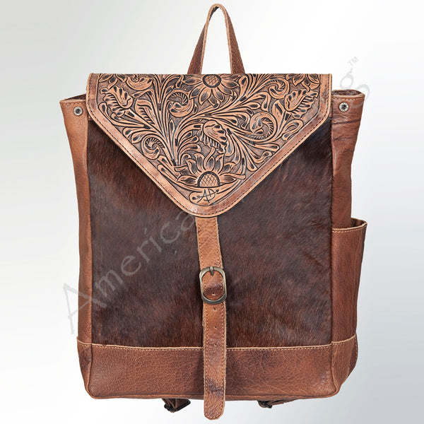 ADBG386 American Darling Hand Tooled Leather Backpack Bag
