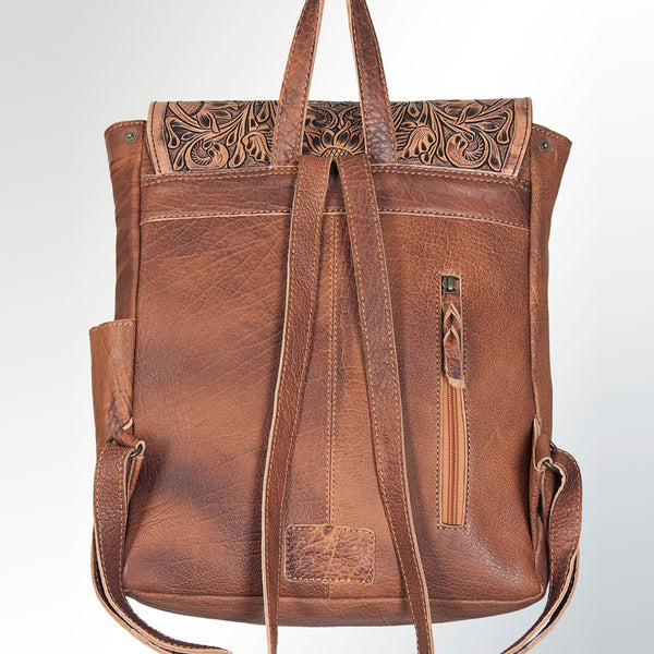 ADBG386 American Darling Hand Tooled Leather Backpack Bag