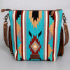 ADBG208 American Darling Western Signature Crossbody Bag with Hand Tooled Floral Leather and Fringes