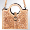ADBG500 American Darling Hand Tooled Floral Leather Western Tote Bag