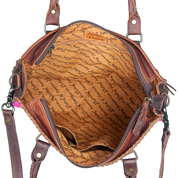LC-ADBGS118PKACSL Tote Hair-On Genuine Western Leather Women Bag Cady