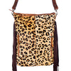 ADBG356 American Darling Large Cross body Bag Hand Tooled Leather Hair-On Cowhide Purse