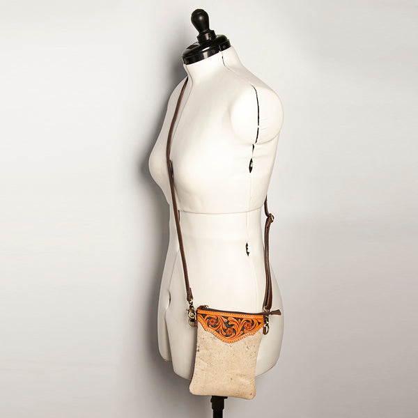 ADBG406 American Darling Hand Tooled Leather Small Cross body Bag