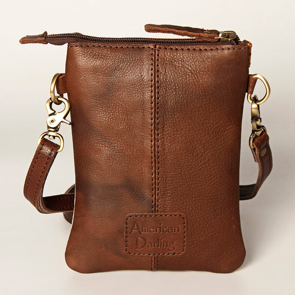 ADBG406 American Darling Hand Tooled Leather Small Cross body Bag