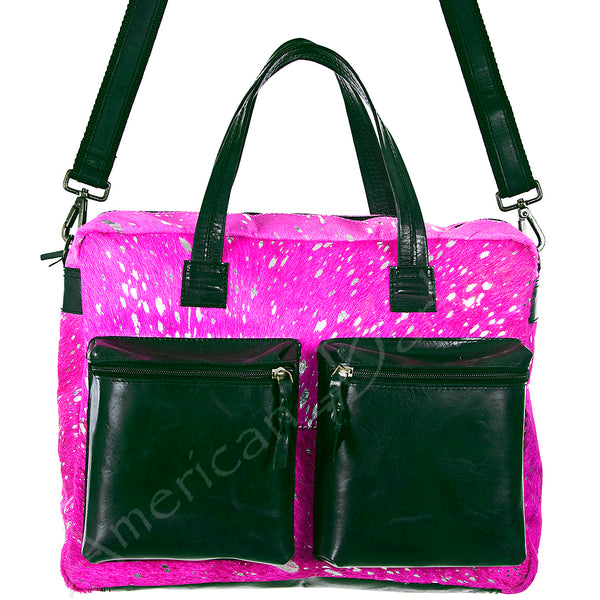 ADBG264 American Darling Tote Bag - Handcrafted Hair-On Cowhide & Western Leather Bag