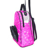 ADBGS156 Natural Cowhide Leather Backpack with Hand-Tooled Floral Pocket - Western Style