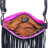 LC-ADBGS172PKACSLBK Crossbody Genuine Western Leather Women Bag