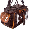 ADBG455 Luxury Genuine Leather and Hair on Hide Weekender Duffel for Elite Travel