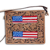 ADBG484 American Darling Hand Tooled Leather Messenger Bag