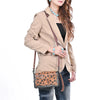 ADBG485 Handcrafted Western Leather Tooled Crossbody Convertible Bag