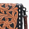 ADBG485 Handcrafted Western Leather Tooled Crossbody Convertible Bag