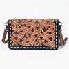 ADBG485 Handcrafted Western Leather Tooled Crossbody Convertible Bag