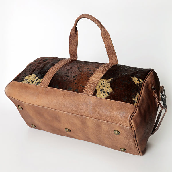 LC-ADBGS174 Cowhide Leather Duffle Bag - Genuine Western Travel Weekender