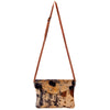 ADBGS178 Hair-On Cowhide Leather Crossbody Envelope - Western Style Purse