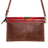 ADBGD103 American Darling Hand Tooled Floral & Hair-On Cowhide Leather Envelope Crossbody