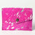 ADBGZ141PKACSL Hot Pink & Silver Hair-On Cowhide Card Holder - Western Leather Mini Wallet