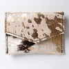 LC-ADBGZ141 Hair-On Cowhide Coin Purse - Western Leather Mini Wallet