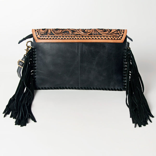 ADBGD111 American Darling Genuine Leather Hair On Hide Fringe Crossbody Envelope