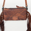 ADBGS142 Mini Crossbody - Hair-On Leather Fringe Bag with Removable Strap