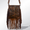 ADBGS192 Large Crossbody Genuine Western Leather Women Bag Pearl