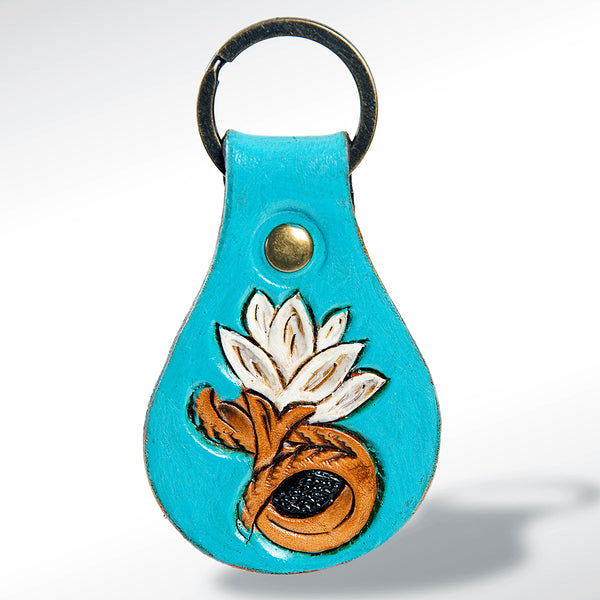 LC-ADKR156 Hand Tooled Genuine Leather Keyring
