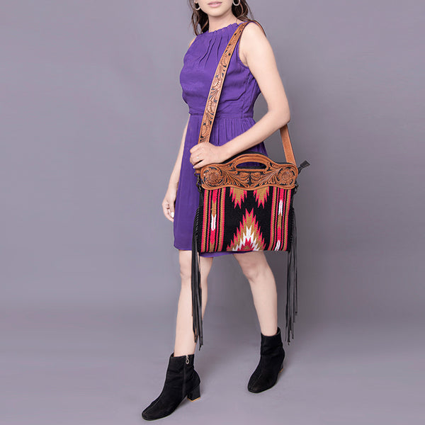 LC-ADBGZ176 Crossbody Genuine Western Leather Women Bag